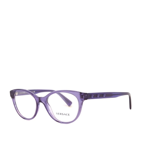 Versace Frame 3250 5160 52 Transparent Violet Eyeglasses VE3250